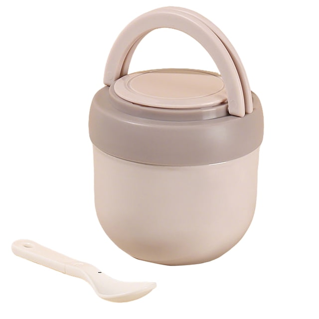 Pisexur Batería de cocina Taza de sopa Tazón de sopa Desayuno Taza de leche Para llevar Mini lata de sopa portátil Taza de cereal para oficinistas para la cocina del hogar