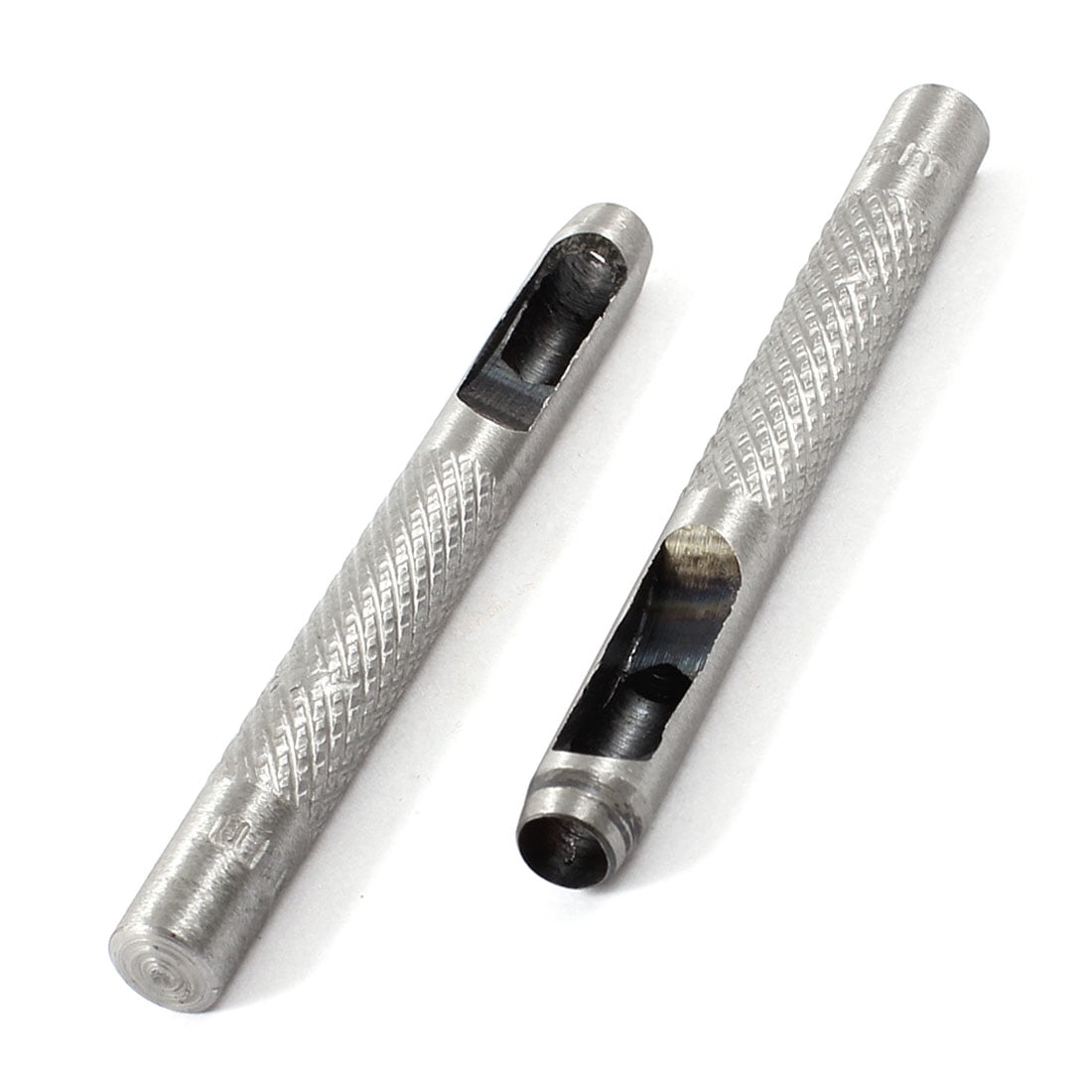 2 Pcs Metal 6mm Inner Dia Leather Belt Gasket Hollow Hole Punch Cutter