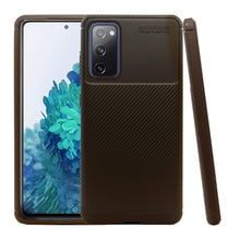 Funda de Silicon Uso Rudo Atti Samsung S20 Fe Cafe 1pz Mas Mica 9D