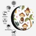 thumbnail image 6 of Kdxio Monkeys Swinging from Palms for Tire Cover Wheel Protectors Tyre Covers Weatherproof Wheel Covers Universal Fit for Trailer Rv SUV Truck Camper Travel Trailers 14 inch, 6 of 8