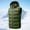 Army Green, variant on Purcolt Mens Big and Tall Hooded Puffer Vest Lightweight Full Zipper Loose Fit Quilted Padded Waistcoat Wind‑Resistant Layering Outerwear for Outdoor Travel Work