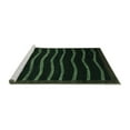 thumbnail image 2 of Ahgly Company Machine Washable Indoor Rectangle Abstract Turquoise Blue Modern Area Rugs, 7' x 10', 2 of 4