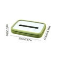 thumbnail image 3 of Silicone Tissue Box, Auto-draw Paper Holder, Household Paper Dispenser, Automatically Sinks to Bottom, Stylish Living Room Decor, Ideal for Home Use, Convenient Tissue, Ihhxbz | Green, 3 of 8