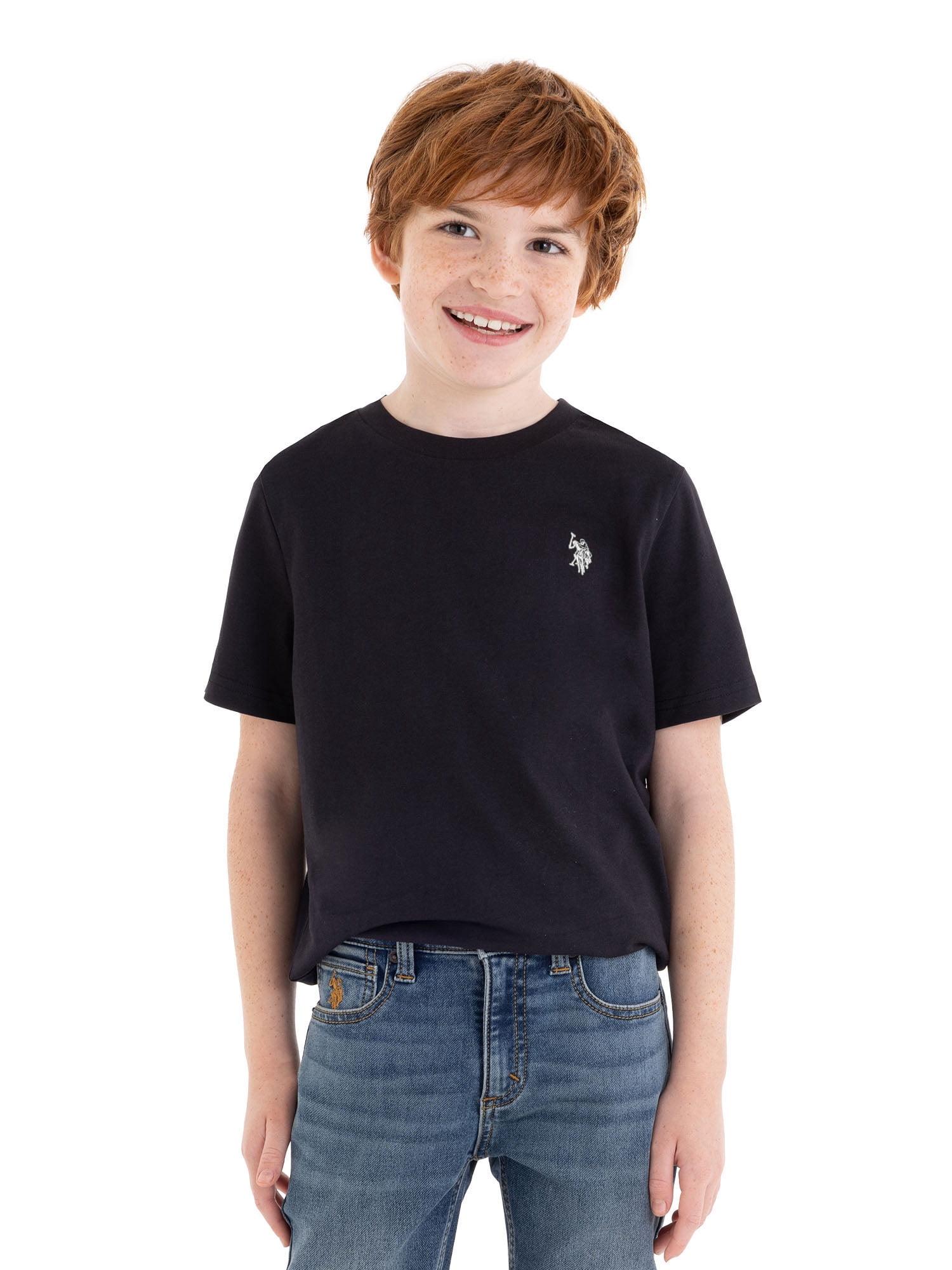 U.S. Polo Assn. Boys Crewneck T-shirt, Sizes 4-18