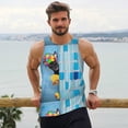 thumbnail image 6 of Balery Prague Ratter Dog in Bathtub Pattern Men's Workout Tank Top Gym Muscle Tee Fitness Bodybuilding Sleeveless T Shirt Quick Dry Fit Muscle Tank Top Slim-Fit Tank-Large, 6 of 7