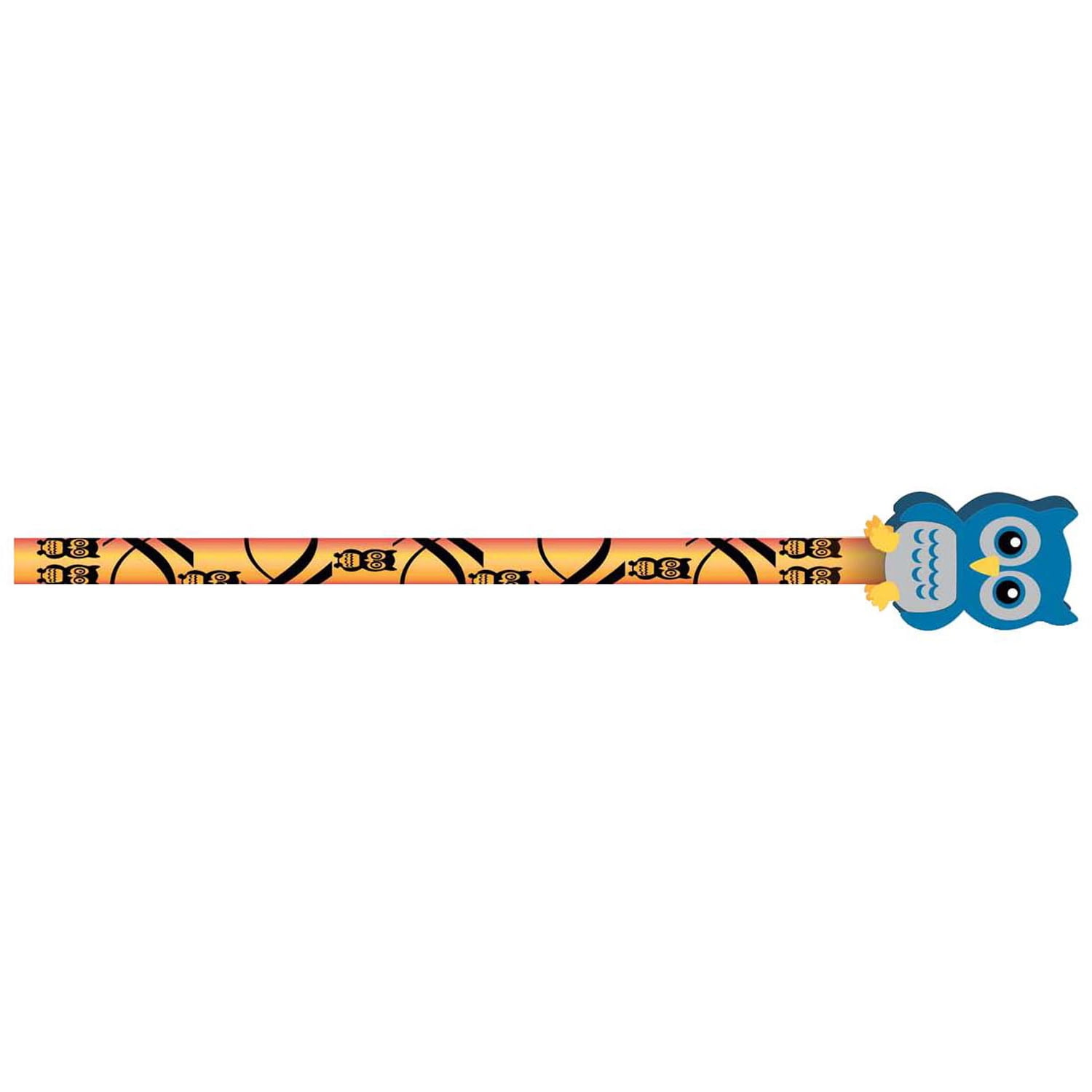 Moon Products Pencil & Eraser Topper Write-Ons, Hoot Owl, Pack of 36