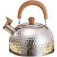 thumbnail image 2 of Tetera con silbido de 2 L, Tetera con silbido, Tetera de agua para té, Tetera de diseño vintage con asa, Tetera con silbido Tetera con silbido para cocinas de gas de inducción, fácil de limpiar, 2 of 6