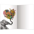 thumbnail image 2 of Tree-Free Greetings Eco Notes 12-Count Love Elephant Flower Blank Notecard Set With Envelopes, All Occasion, Floral, 2 of 5