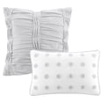 thumbnail image 4 of Home Essence Apartment Cotton Jacquard Grey 5-Piece Comforter Set, Twin/Twin XL, 4 of 12