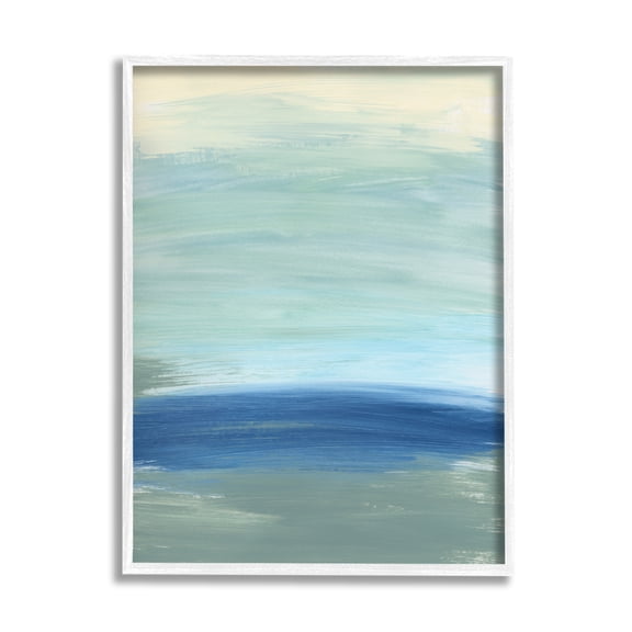 Stupell Industries Abstract Nautical Wave Inspiration Fluid Blue Waves, 16 x 20, Designed by Bronwyn Baker