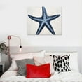 thumbnail image 4 of JEUXUS  Starfish Canvas Wall Art Blue And White Painting Pictures Coastal Artwork for Living Room Bathroom Bedroom Decor, 4 of 4