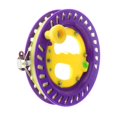 thumbnail image 2 of Bobinador de hilo para cometas, hilo para cometas con carrete, empuñadura para carrete de bobinado de cometas, con hilo de 400M para mujeres, hombres, Púrpura y amarillo, 2 of 8