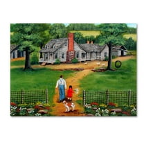 Trademark Fine Art 'Going To Grandpas' Canvas Art by Arie Reinhardt Taylor