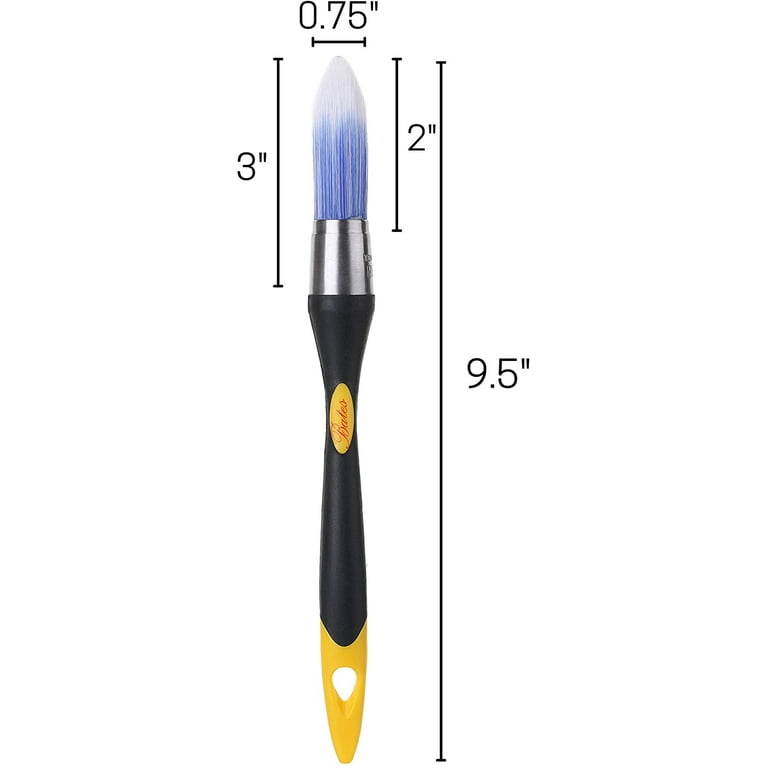 Bates- Trim Brush, 0.75 inch, Edge Painting Tool, Trim Paint Brushes, Trim Painting Tool, Paint Trimmer Edger, Trim Brush