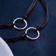 thumbnail image 4 of Conjunto de pulseras a juego con hilo de cera | Joyería de brazalete de amistad unisex | Longitud ajustable de 32 cm | Accesorio de moda elegante para parejas | Cobre y cordón encerado | 2 piezas, 4 of 8