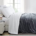thumbnail image 2 of Southshore Fine Living, Inc. Sherpa Fleece Blanket, Reversible Throw Blanket, 68 X 98, Slate, 2 of 6