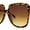 Tortoise / Brown, variant on Oversized Retro Mod Thin Plastic Womens Butterfly Sunglasses Green Smoke