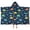 Dinosaur Pattern With, variant on Dinosaur Silhouette Pattern Hooded Bath Towel,50"x30" for Ages 3 To 12 Kids, Quick Dry Lightweight Soft Microfiber Hood Beach Towel Cover Up for Kids