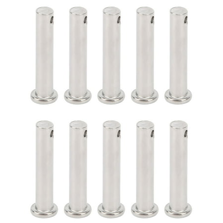

2024 10Pcs Round Clevis Pins Flat Head 304 Stainless Steel Locating Linear Moving Parts M8x40mm
