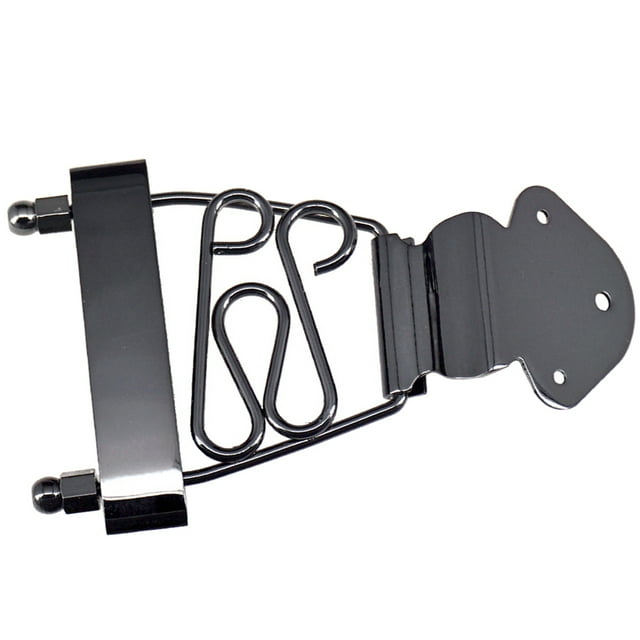 Black Tailpiece Deluxe para Hollow Semi Hollow Archtop Guitar Accs Negro perfke Pieza de la guitarra Trapeze