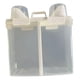 thumbnail image 3 of Recipiente transparente para almacenamiento de cereales, , compartimento doble con tazas medidoras, recipientes para granos, Macarena dispensador de cereales, 3 of 8
