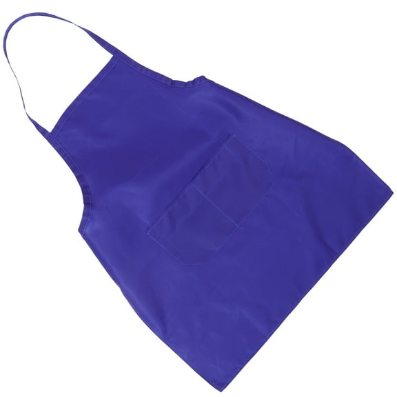 Raindrops 1Pack Blue Apron with Pockets for Mealtime 11.8x23.6in