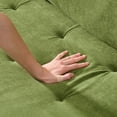 thumbnail image 4 of 103 Inch Comfortable Deep Seated Sofa with Pillow, Suitable for Bedroom, Living Room, Apartment, Office, Dormitory Decoration (Green), 4 of 11