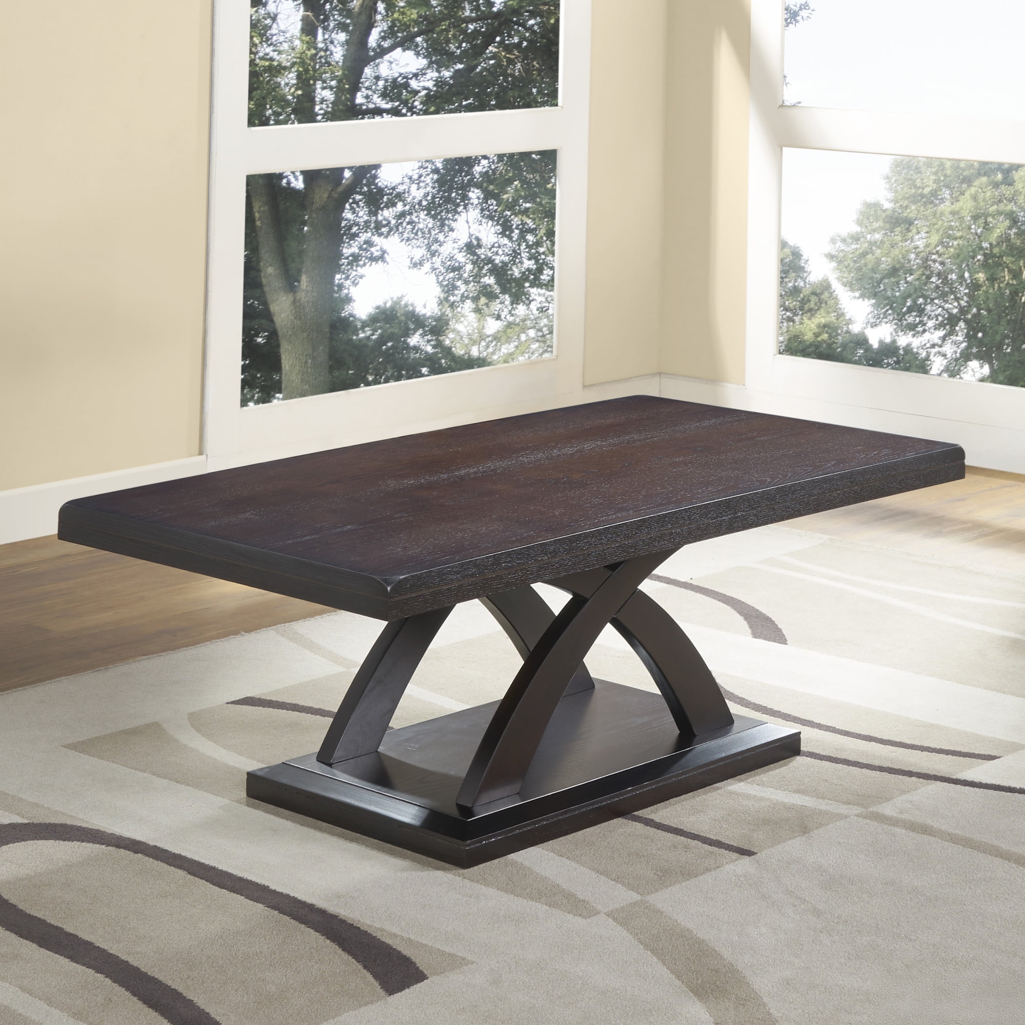 Steve Silver Jocelyn Wood Coffee Table, Espresso Cherry