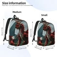thumbnail image 2 of Naloa Majestic Red Dragon Print Durable Canvas College Rucksack,Laptop Excursion Backpack,Travel Notebook School Backpack,Bookbag For Men Women, 2 of 5