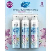 Secret Invisible Spray Deod orant, Luxe Lavender 3.8 oz., 3 pk