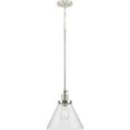 thumbnail image 3 of Progress Lighting Hinton 1-Light Industrial Pendant, Vintage Brass, Seeded Glass Shade, 3 of 3