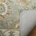 thumbnail image 4 of SAFAVIEH Blossom Fletcher Floral Bordered Wool Area Rug, Aqua/Ivory, 4' x 6', 4 of 7