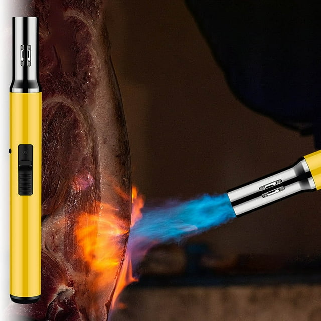 Lighter, 7.48 Inch Electric Candle USB Type C Rechargeable Lighter with Upgraded LED Battery Display Safety Switch Flameless Plasma Windproof for Cooking BBQs Fireworks