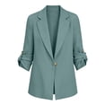 thumbnail image 4 of Byworldtasic Womens Casual Blazers Open Front Long Sleeve Work Office Suit Jackets Blazer, 4 of 9