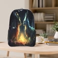 thumbnail image 5 of Honeii Firefly Forest Fox Print Clear Backpack Heavy Duty Transparent Bag 17" See Through BookBag for Women Men Adults Work Festival Sports Travel, 5 of 7