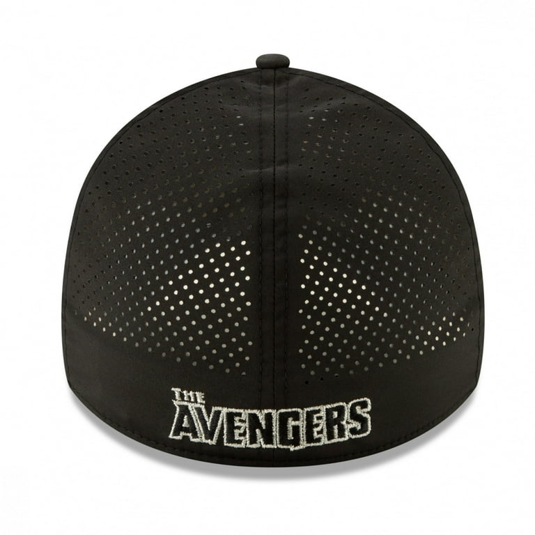 Avengers Silver Symbol Perforated for Play New Era 39Thirty Fitted 