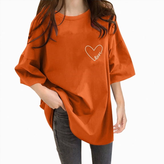 Women T-Shirt Casual Daily Shirts Cozy Short Sleeve Loose Tee Tops