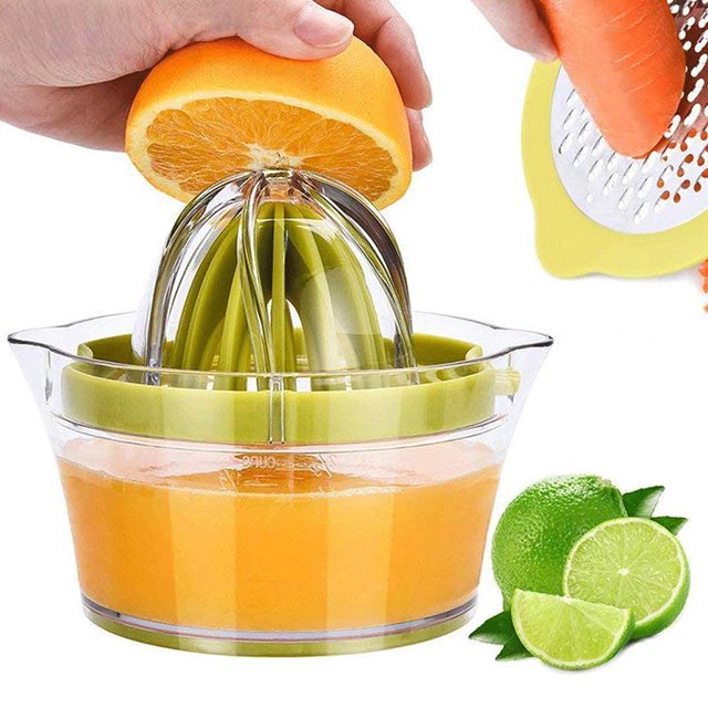 Exprimidor de naranjas, exprimidor manual de cítricos, exprimidor manual de limones y naranjas, utensilios de cocina TUNC Sencillez