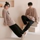 thumbnail image 3 of Ropa de dormir de lana Coral para hombre y mujer, traje cálido de invierno para casa, moda coreana, ropa de dormir cálida para parejas, 3 of 5