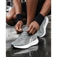 thumbnail image 5 of NY Threads Men's Running Shoes Comfortable and Lightweight Casual Sneakers, 8.5 US, Grey/White, 5 of 7