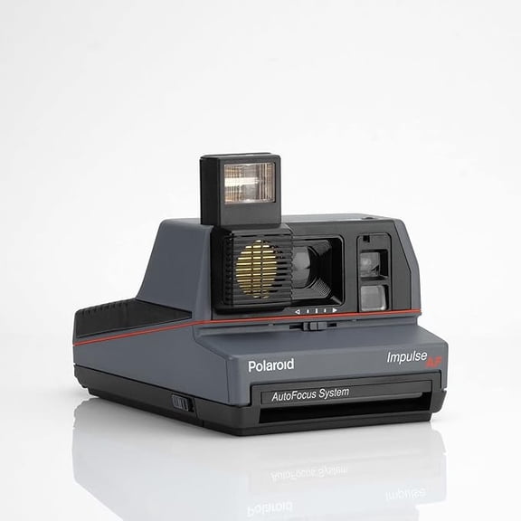 Pre-Owned Polaroid 600 Impulse Instant Film Camera – Grey | Vintage 600-Type Instant Camera | Built-In Flash & Tested