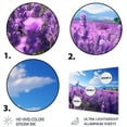 thumbnail image 3 of Designart "Flowers peaceful Lavender II" Floral Metal Art Living Room, 3 of 5