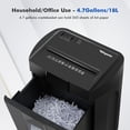 thumbnail image 5 of Wingwise Paper Shredder, 15 Sheets P4 Cross Cut Shredder, 4.7 Gallon Bin, CD/Credit Card Shredder, Home & Office Use, 5 of 7