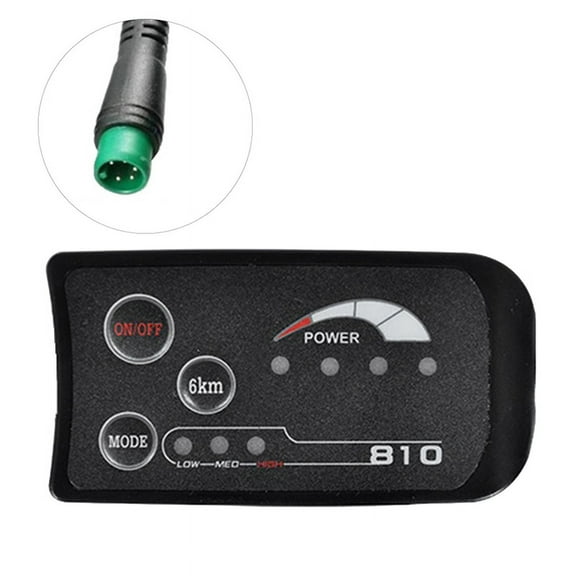 5PIN 48V S810 E-Bike LED Display Meter IP65 UART for Electric Bicycle Electric Bike Meter