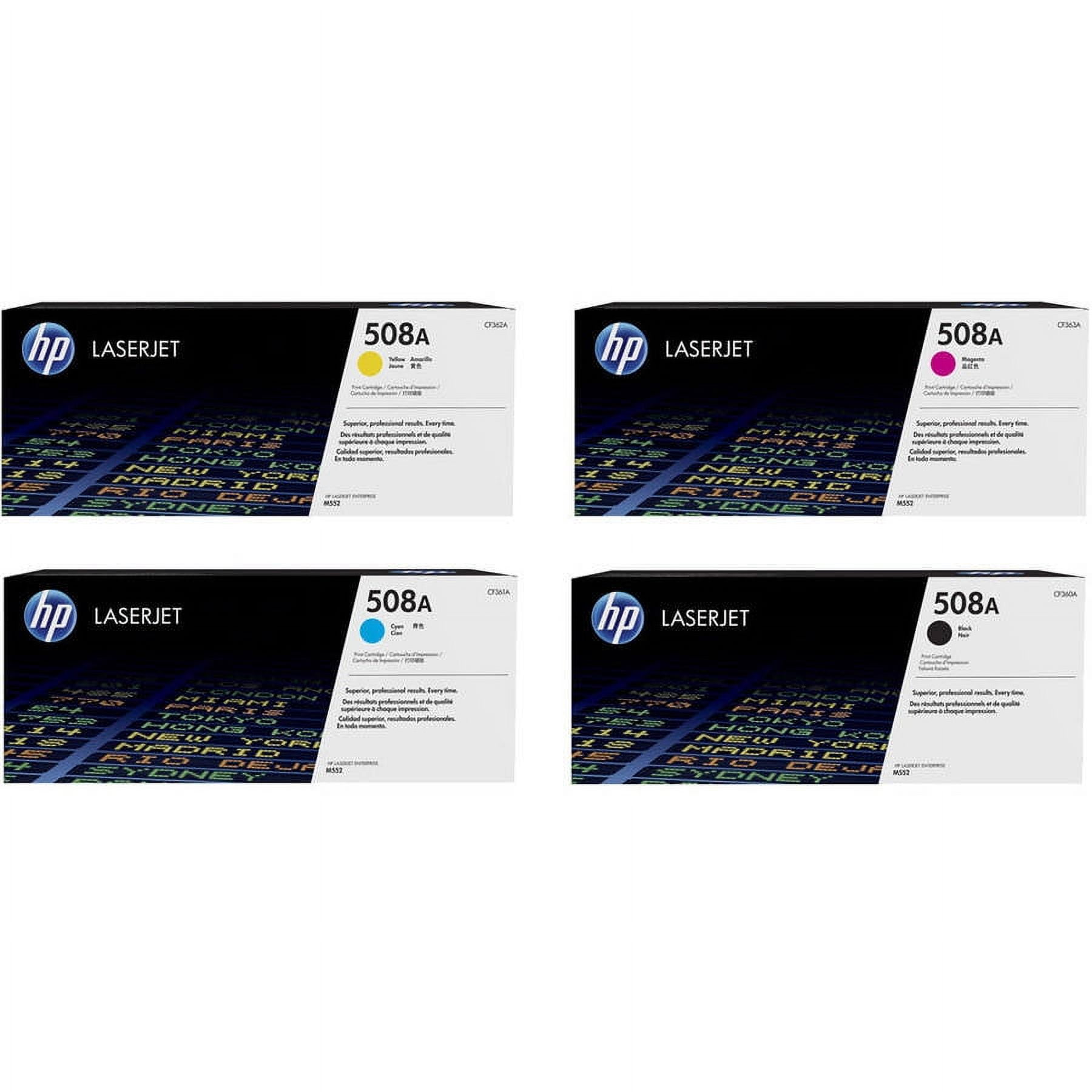 508A Yellow Toner Cartridge - New Version With Chip, Compatible For HP Enterprise M553, M577 Printers, High Yield Up To 5,500 Pages