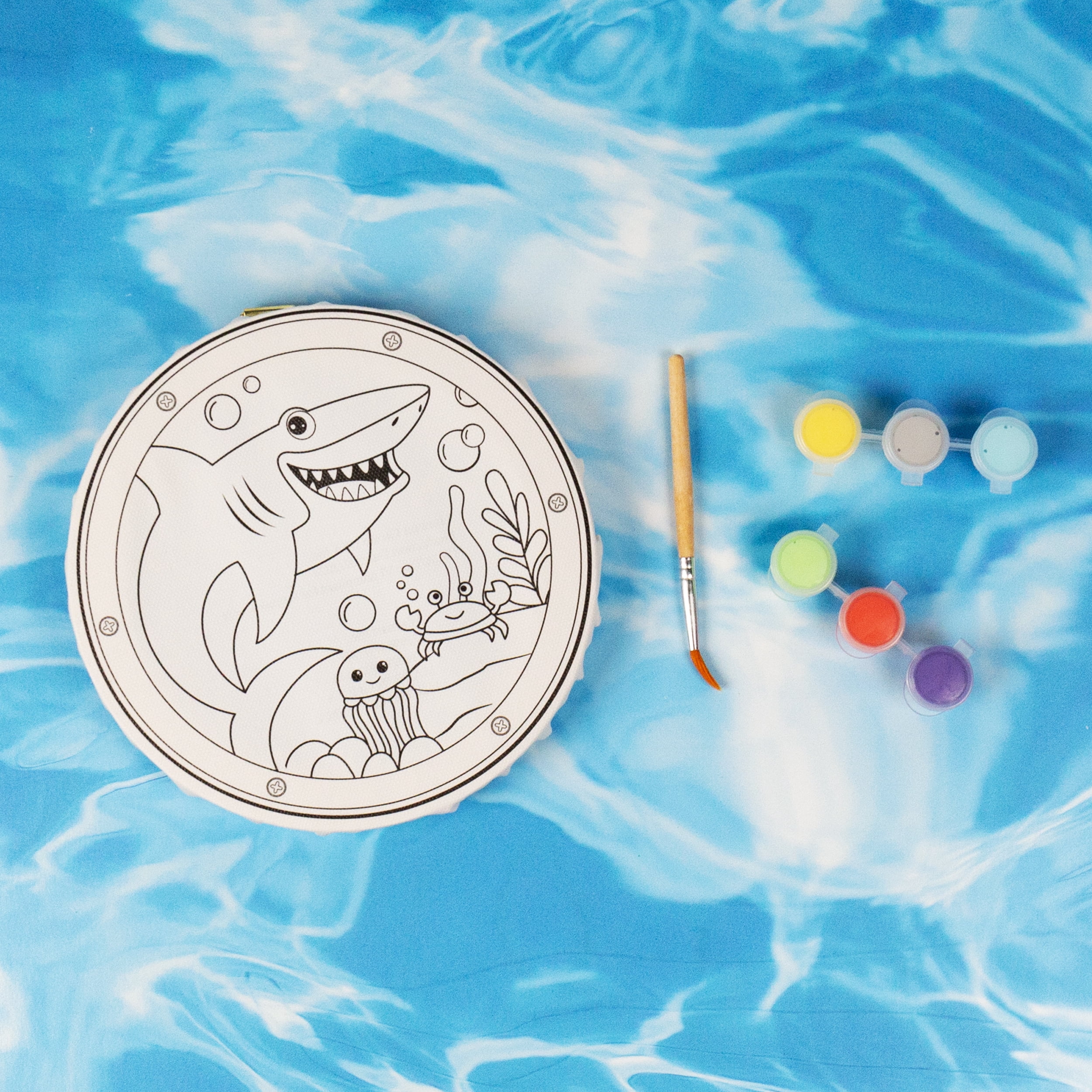 Hello Hobby Multicolor Paint Your Own Shark Canvas