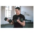 thumbnail image 5 of LouZub Rubber Encased Hex Dumbbell Hand Weights. Single Dumbbells or Dumbbell Pairs. 5LB to 100 LB Dumbbell Sets for Strength Workouts, 5 of 9