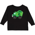 thumbnail image 3 of Inktastic St Patricks Day Irish Clover Dump Truck Childs Boys Long Sleeve Toddler T-Shirt, 3 of 5