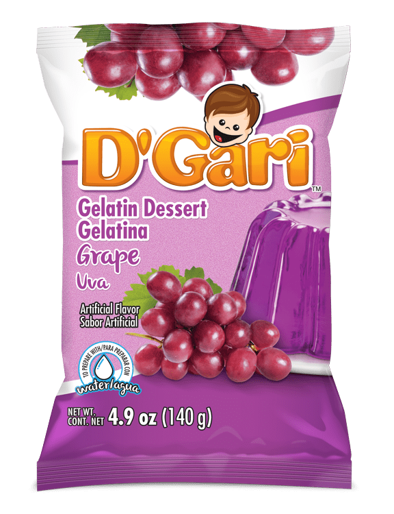 D&rsquo;Gari Grape Gelatin Dessert