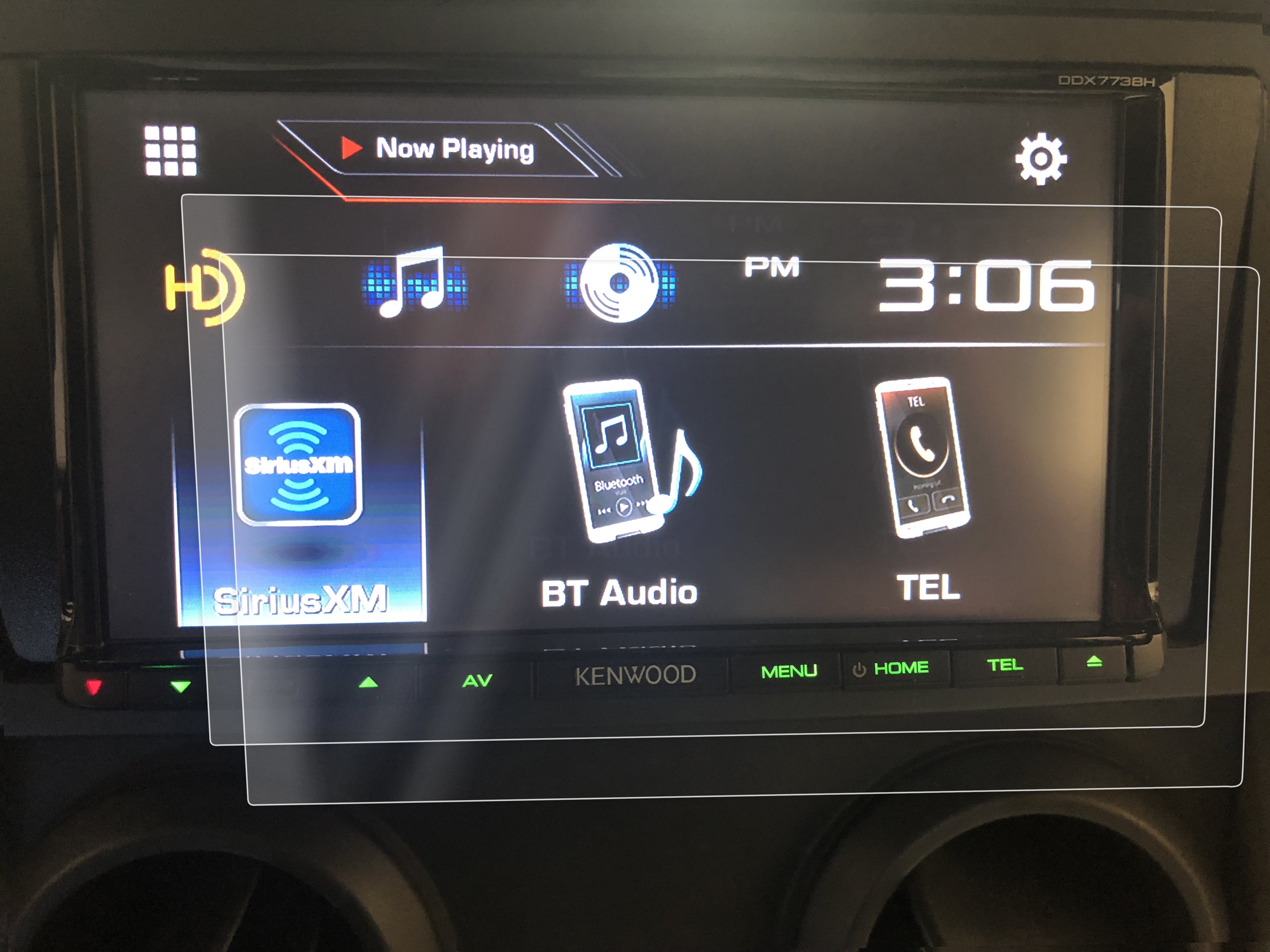 2 Compatible with Kenwood DDX773BH Screen Saver 2pc Invisible High